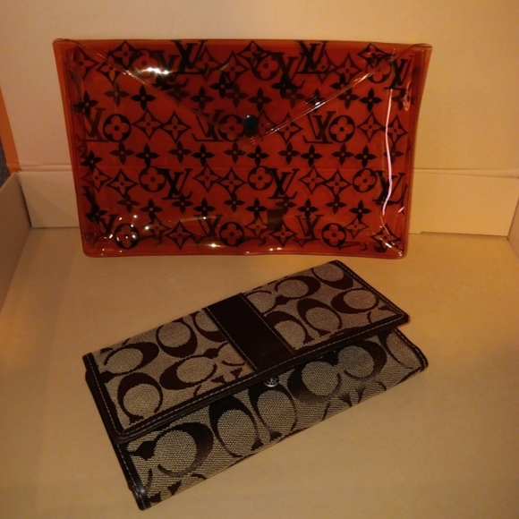 Louis Vuitton PVC Translucent Orange Monogram Envelope Pouch - Picture 8 of 13